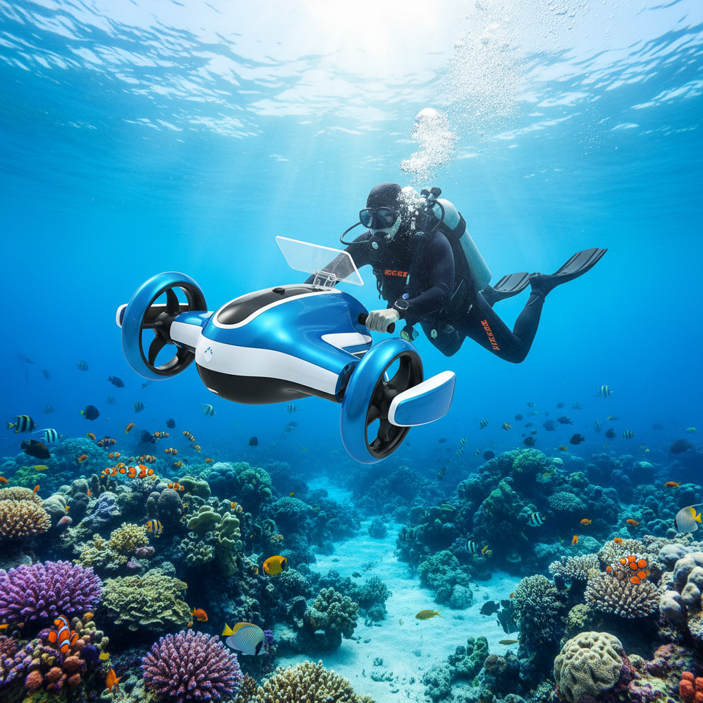 请帮忙生成一张水下助推器的场景图1000x1000 的尺寸