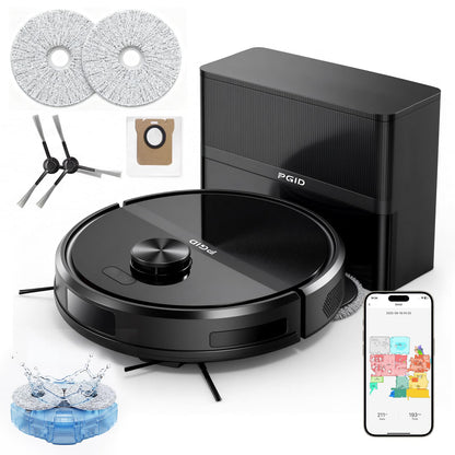 F7s,F77PRO Robot Vacuum and Mop Combo: 5000Pa Suction, Self-Emptying & App Control